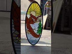 Customized Front Door Glass Panel with Wrought Iron Design – Made for American Entry Doors