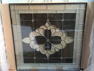 Custom Glass Door Inserts Large Triple Glazed Antique Leaded Glass Transom Windows Classic Pattern